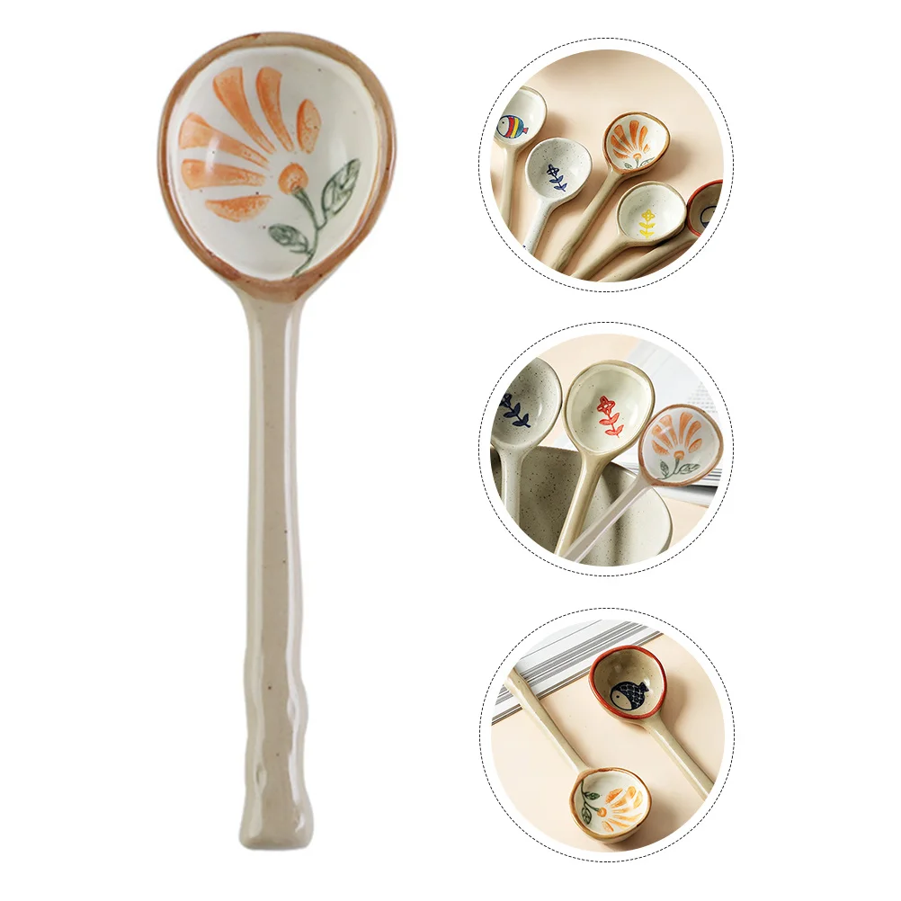 Ceramic Spoon Handmade Coffee Spoons for Dessert Soup Ice Cream Stirring Japanese Style Adorable Food Spoon Creative Tea Cup
Ceramic Spoon Handmade Coffee Spoons for Dessert Soup Ice Cream Stirring Japanese Style Adorable Food Spoon Creative Tea Cup