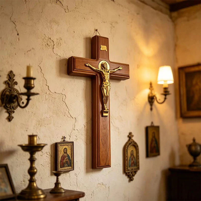 Luxury Solid Wood Wall Mount Orthodox Crucifix Golden Jesus Statue Relief Vintage Carved Wooden Cross Home Chapel Cathedral Sacr
Luxury Solid Wood Wall Mount Orthodox Crucifix Golden Jesus Statue Relief Vintage Carved Wooden Cross Home Chapel Cathedral Sacr