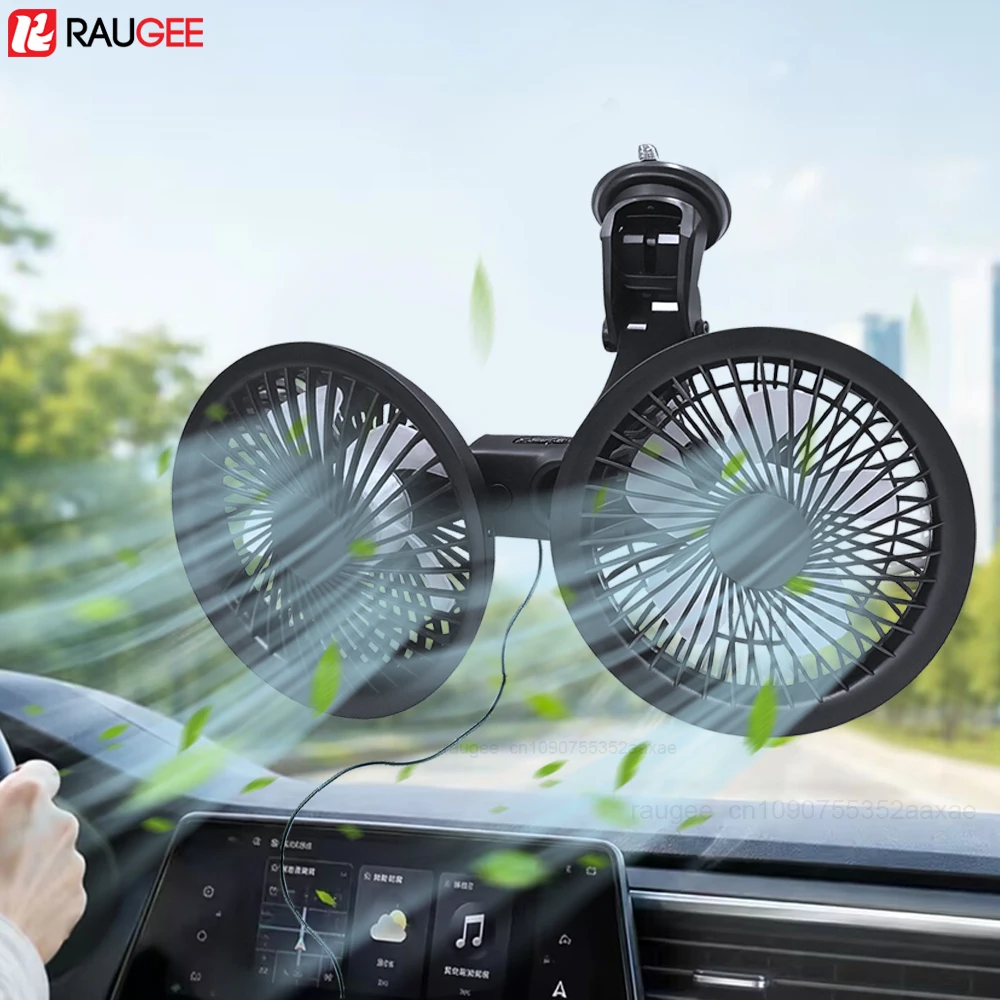 Dual Head Suction Cup Car Cooling Fan for Window Dashboard 360° Rotation Car Fans for Truck Pickup Golf Cart Rv Van Vehicles
Dual Head Suction Cup Car Cooling Fan for Window Dashboard 360° Rotation Car Fans for Truck Pickup Golf Cart Rv Van Vehicles