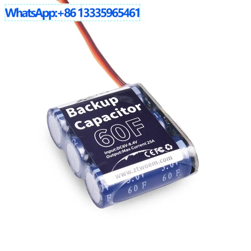 2PCS Backup Capacitor ZTW Backup Capacitor 60F External Capacitor Pack, Receiver Power Supply
2PCS Backup Capacitor ZTW Backup Capacitor 60F External Capacitor Pack, Receiver Power Supply