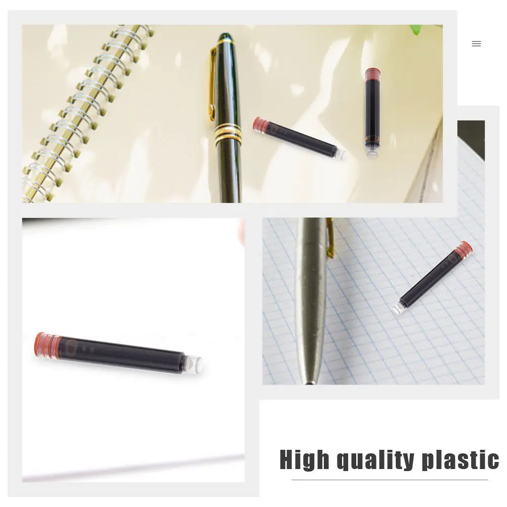 100 шт. универсальных сменных картриджей для перьевых ручек, креативные офисные канцелярские принадлежности, чернила для стальных ручек, для письма и рукописной работы
100 шт. универсальных сменных картриджей для перьевых ручек, креативные офисные канцелярские принадлежности, чернила для стальных ручек, для письма и рукописной работы