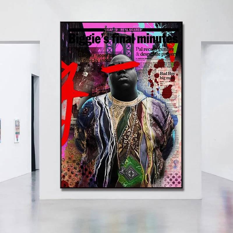 Famous Singer Biggie Smalls Poster Canvas Painting BIG Poppa Rap Hip Hop Picture Print Pop Culture Modern Wall Art For Home Deco
Famous Singer Biggie Smalls Poster Canvas Painting BIG Poppa Rap Hip Hop Picture Print Pop Culture Modern Wall Art For Home Deco