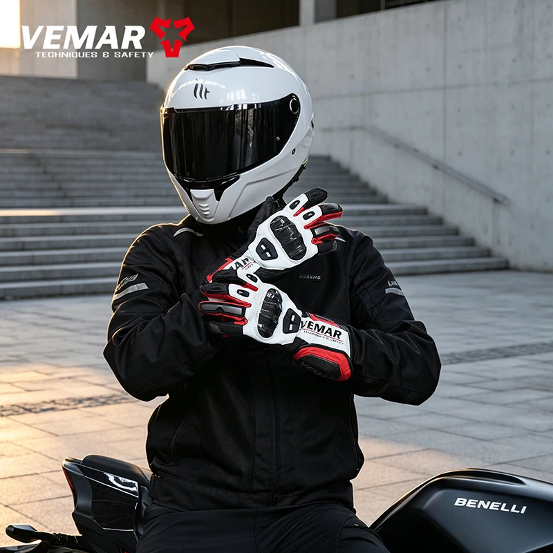 VEMAR Men Motorbike Retro Genuine Leather Gloves Four Season Touch Screen Anti-drop Motocross Racing Riding Motorcycle Gloves
VEMAR Men Motorbike Retro Genuine Leather Gloves Four Season Touch Screen Anti-drop Motocross Racing Riding Motorcycle Gloves
