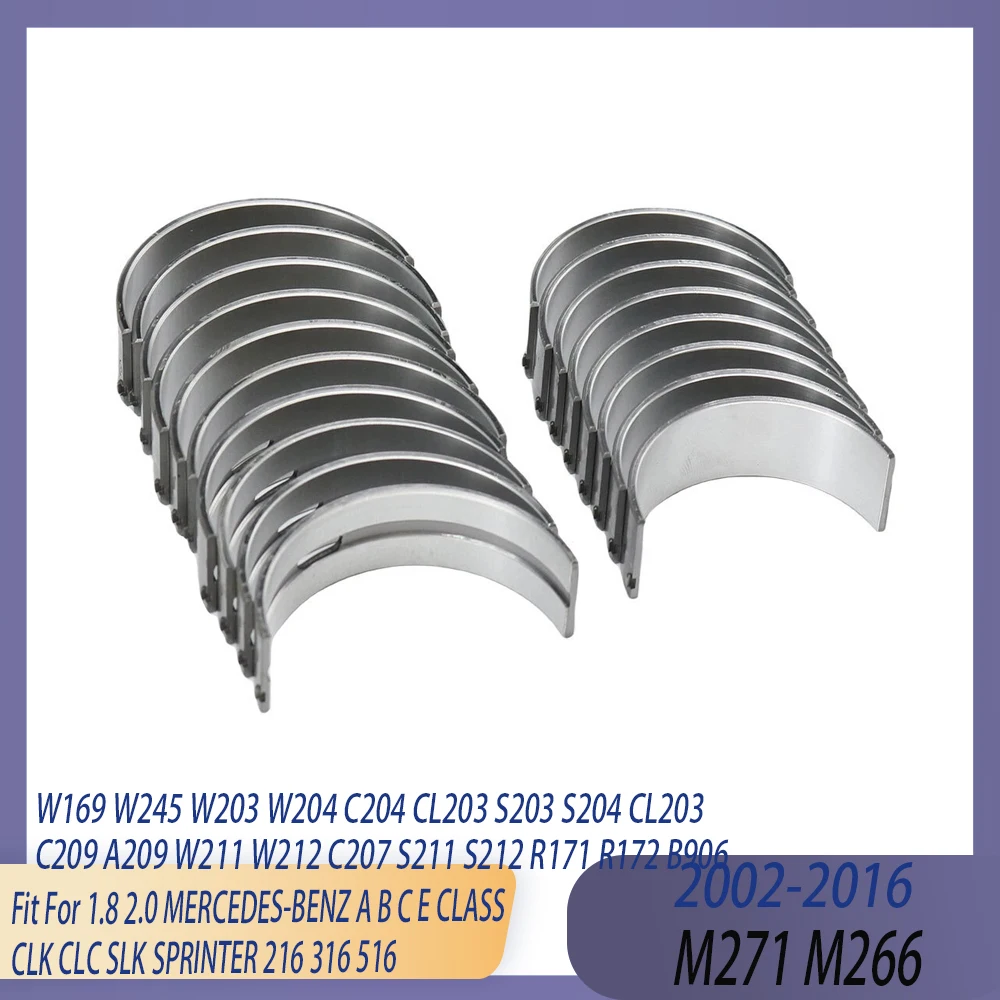 Engine Part Main & Connecting Rod Bearing Set Fit 1.8 2.0 L M266 M271 Gas 02-16 For MERCEDES-BENZ A B C E CLASS CLK CLC SLK
Engine Part Main & Connecting Rod Bearing Set Fit 1.8 2.0 L M266 M271 Gas 02-16 For MERCEDES-BENZ A B C E CLASS CLK CLC SLK