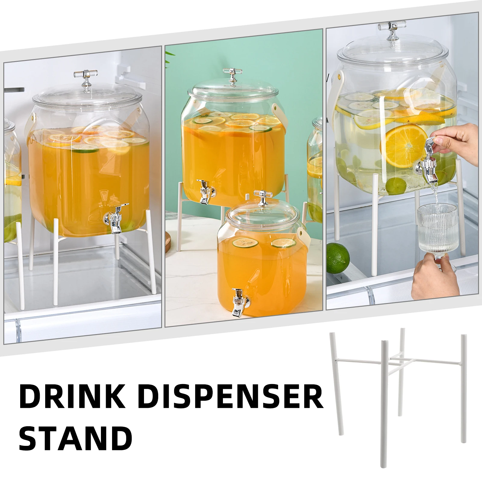 1PC Drink Bucket Stand for Beverage Dispenser Lemonade Juice Jug Holder Water Glass Container Rack Metal for Kitchen
1PC Drink Bucket Stand for Beverage Dispenser Lemonade Juice Jug Holder Water Glass Container Rack Metal for Kitchen
