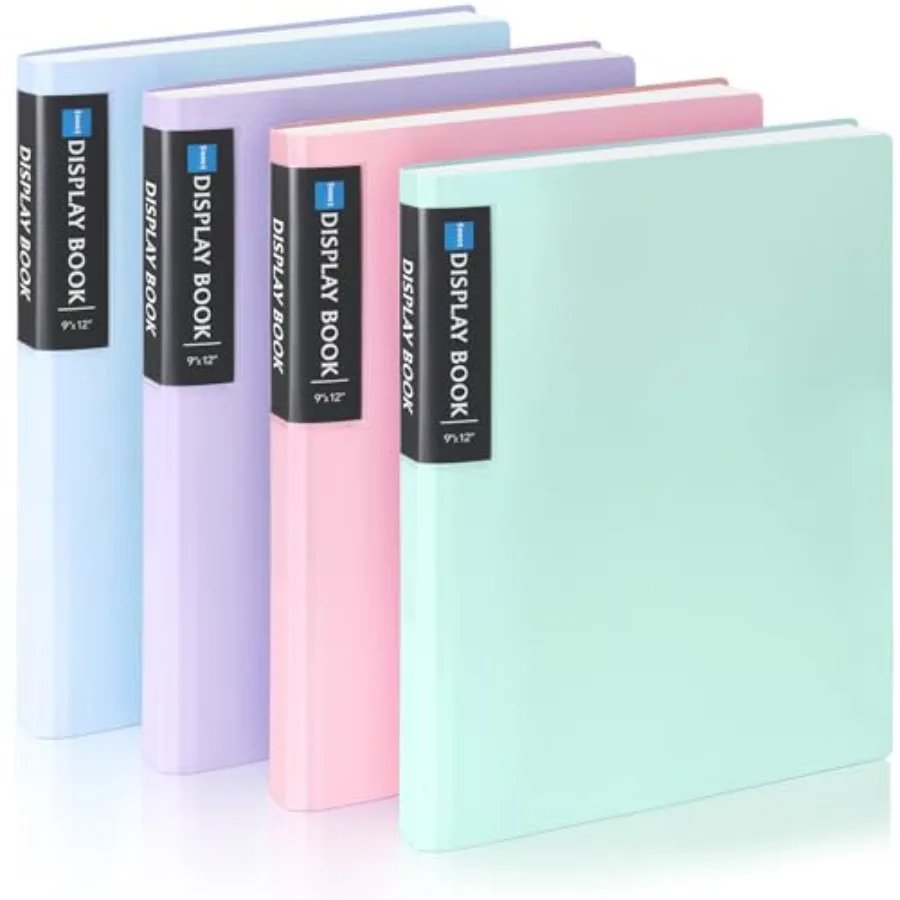 4 Pack Art Portfolios 9"x12", 40 Pockets Large Portfolio Folder Display 80 Pages, Heavy Duty Art Portfolio Folder with Clear Sh
4 Pack Art Portfolios 9"x12", 40 Pockets Large Portfolio Folder Display 80 Pages, Heavy Duty Art Portfolio Folder with Clear Sh