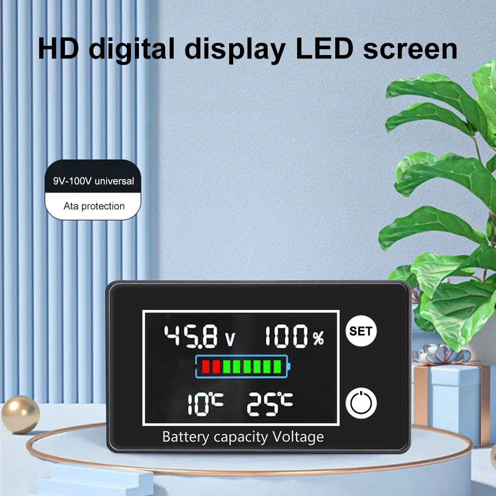Водонепроницаемый цифровой цветной экран постоянного тока 10 В-100 В, вольтметр, монитор напряжения и температуры батареи, индикатор емкости свинцово-кислотной литиевой батареи
Водонепроницаемый цифровой цветной экран постоянного тока 10 В-100 В, вольтметр, монитор напряжения и температуры батареи, индикатор емкости свинцово-кислотной литиевой батареи