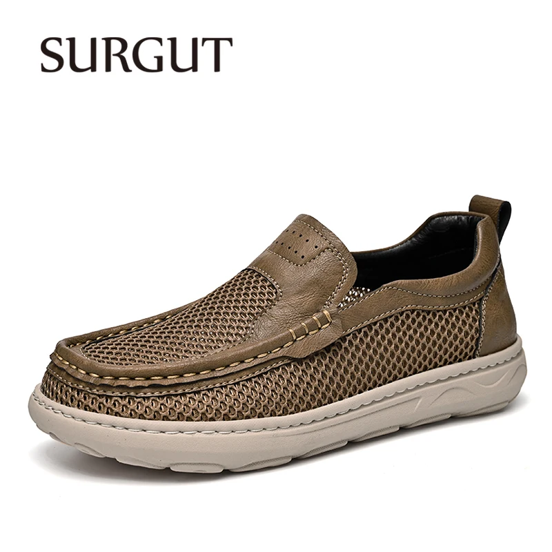 SURGUT Slip-On Round Toe Microfiber Hand Stitch Mesh Insole MD Sole Breathable Anti-Slip Durable Casual Daily Summer Men Shoes
SURGUT Slip-On Round Toe Microfiber Hand Stitch Mesh Insole MD Sole Breathable Anti-Slip Durable Casual Daily Summer Men Shoes