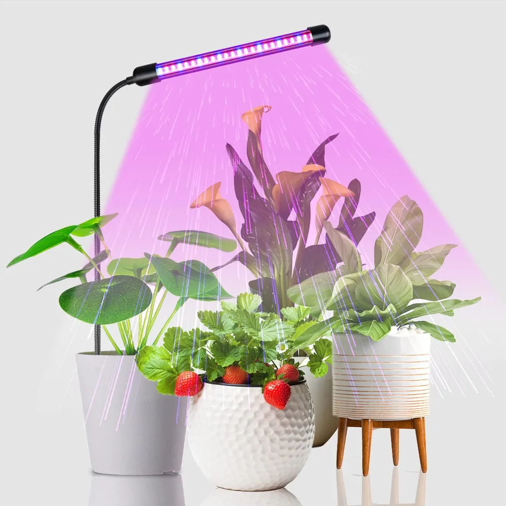 LED red and blue plant lights, USB interface to switch colors, with timer dimming, suitable for gardening and photosynthesis.
LED red and blue plant lights, USB interface to switch colors, with timer dimming, suitable for gardening and photosynthesis.