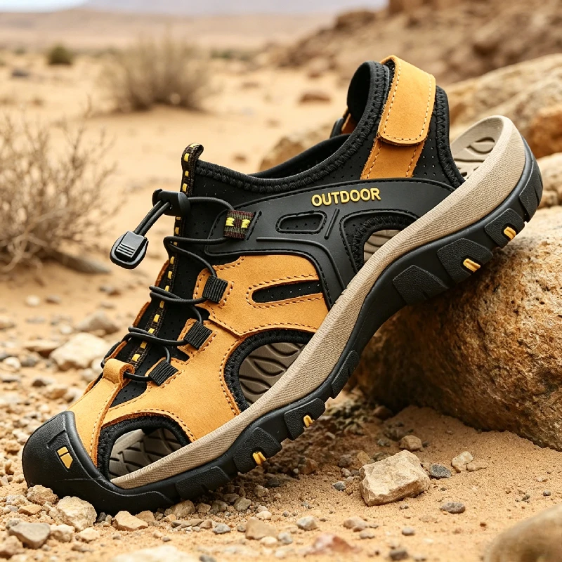 YUYIN Outdoor Leather Men's Sandals High-quality Summer Non-slip Beach Shoes Sneakers Men Walking Mountaineering Travel Shoes
YUYIN Outdoor Leather Men's Sandals High-quality Summer Non-slip Beach Shoes Sneakers Men Walking Mountaineering Travel Shoes