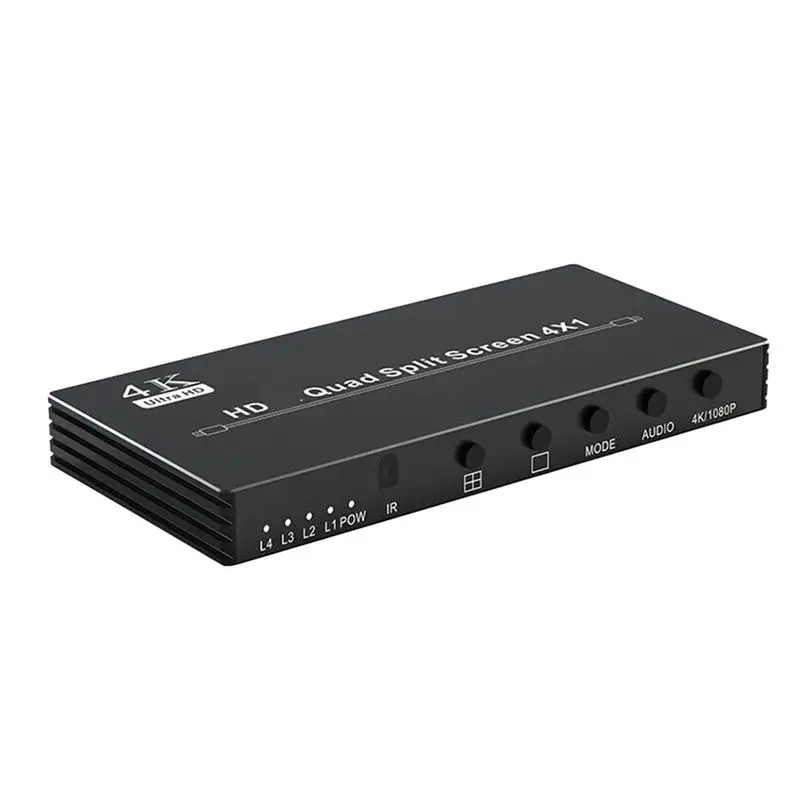 A42T-Multiviewer 4X1 Swicth 4K -Compatible Quad Multiviewer -Compatible Seamless Switcher 4X1 Switcher
A42T-Multiviewer 4X1 Swicth 4K -Compatible Quad Multiviewer -Compatible Seamless Switcher 4X1 Switcher