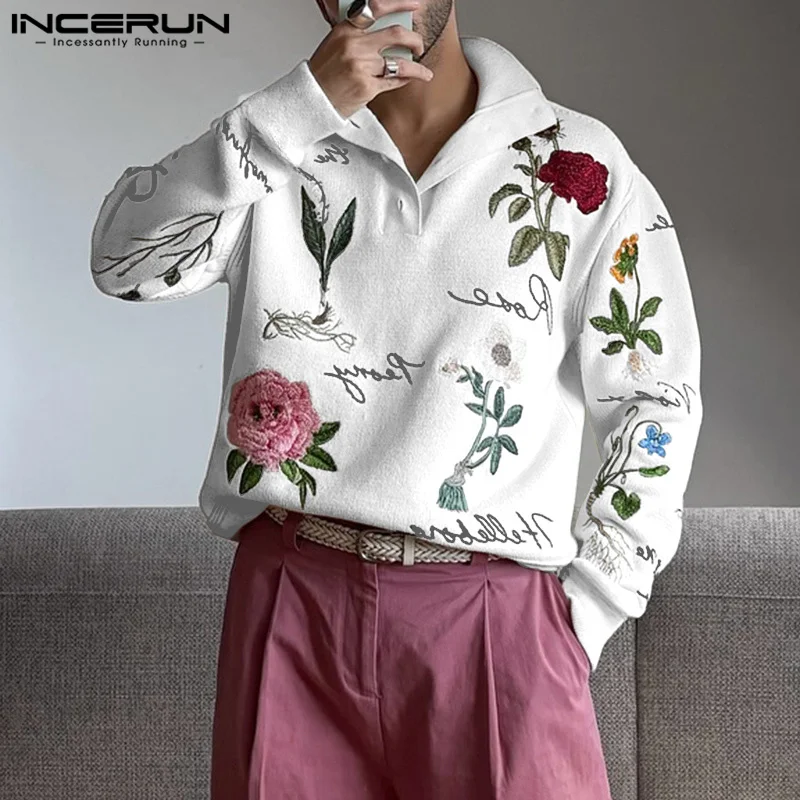 INCERUN Tops American Style Fashion Men Floral Print Design Pullover Hoodies Casual Streetwear Hot Sale Long Sleeved Sweatshirts
INCERUN Tops American Style Fashion Men Floral Print Design Pullover Hoodies Casual Streetwear Hot Sale Long Sleeved Sweatshirts