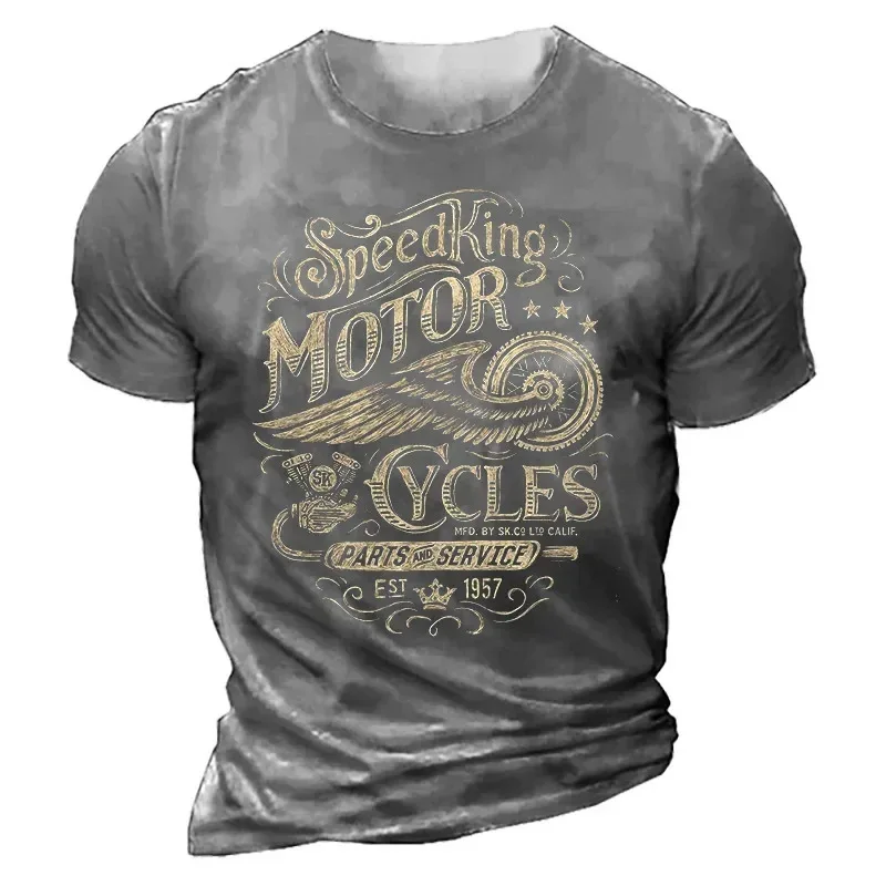 Men's T-shirt 3D Print Motorcycle Logo Pattern Fashion Trend Print Short Sleeve Summer
Men's T-shirt 3D Print Motorcycle Logo Pattern Fashion Trend Print Short Sleeve Summer