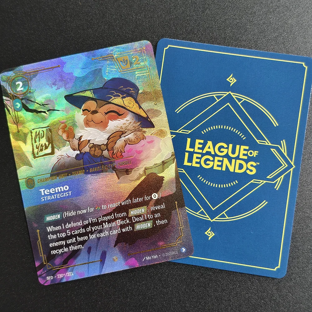 Diy English Riftbound League of Legends Spiritforged SFD Vayne Ahri Irelia Bard Teemo Yone Yasuo Collection Game Card Gift
Diy English Riftbound League of Legends Spiritforged SFD Vayne Ahri Irelia Bard Teemo Yone Yasuo Collection Game Card Gift