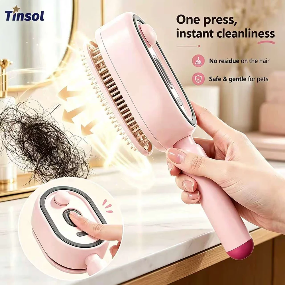 Electric spray cushion massage comb anti-static hairbrush suitable for dry and frizzy hair, reduces tangling and nourishes hair
Electric spray cushion massage comb anti-static hairbrush suitable for dry and frizzy hair, reduces tangling and nourishes hair