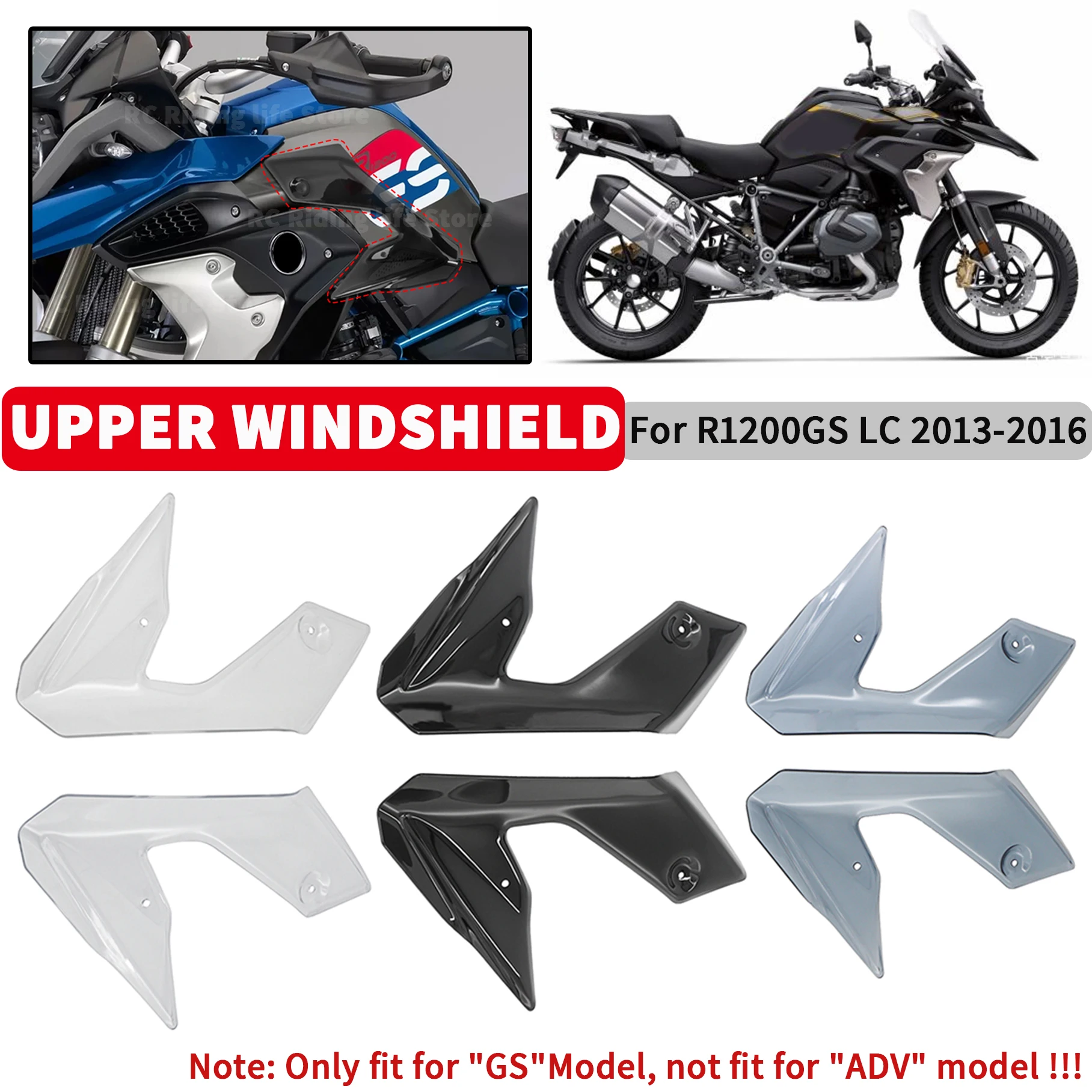 Motorcycle Side Fuel Tank Fairing Diversion Windshield For BMW R1200GS LC R 1200GS R1200 GS 1200 2013-2016 Windscreen Deflector
Motorcycle Side Fuel Tank Fairing Diversion Windshield For BMW R1200GS LC R 1200GS R1200 GS 1200 2013-2016 Windscreen Deflector