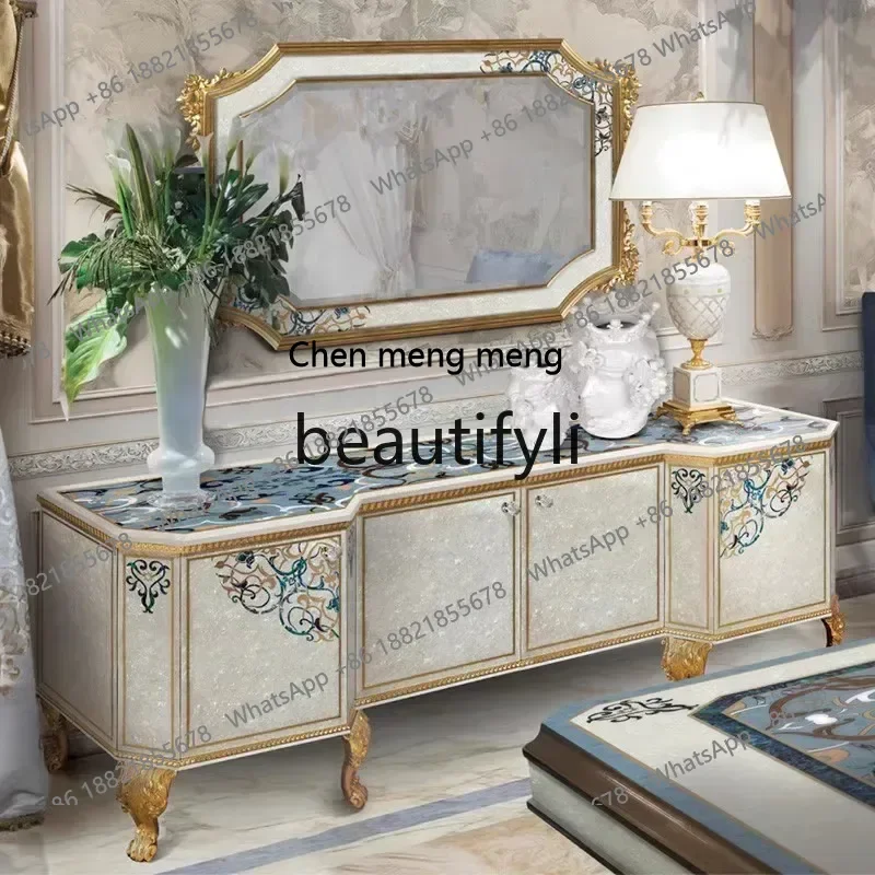 D178 French solid wood shell parquet TV cabinet luxury dining side cabinet classical living room locker
D178 French solid wood shell parquet TV cabinet luxury dining side cabinet classical living room locker