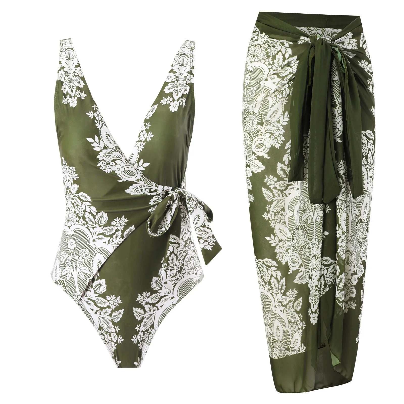 Sexy One-piece Swimsuit with Skirt Swimwear Women Body Suits Floral Print Bathing Suit Beach Swim Pool 2024 Female Swimming Suit
Sexy One-piece Swimsuit with Skirt Swimwear Women Body Suits Floral Print Bathing Suit Beach Swim Pool 2024 Female Swimming Suit