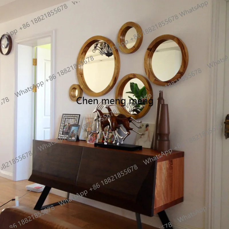 European-style living room decorative mirror dining room corridor background wall circular art decorative mirror
European-style living room decorative mirror dining room corridor background wall circular art decorative mirror