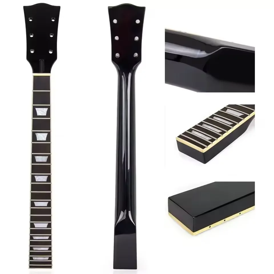 LP Electric Guitar Neck, 22 Fret Maple Neck, Rosewood Fretboard, Black Gold Finish Guitar Handle
LP Electric Guitar Neck, 22 Fret Maple Neck, Rosewood Fretboard, Black Gold Finish Guitar Handle