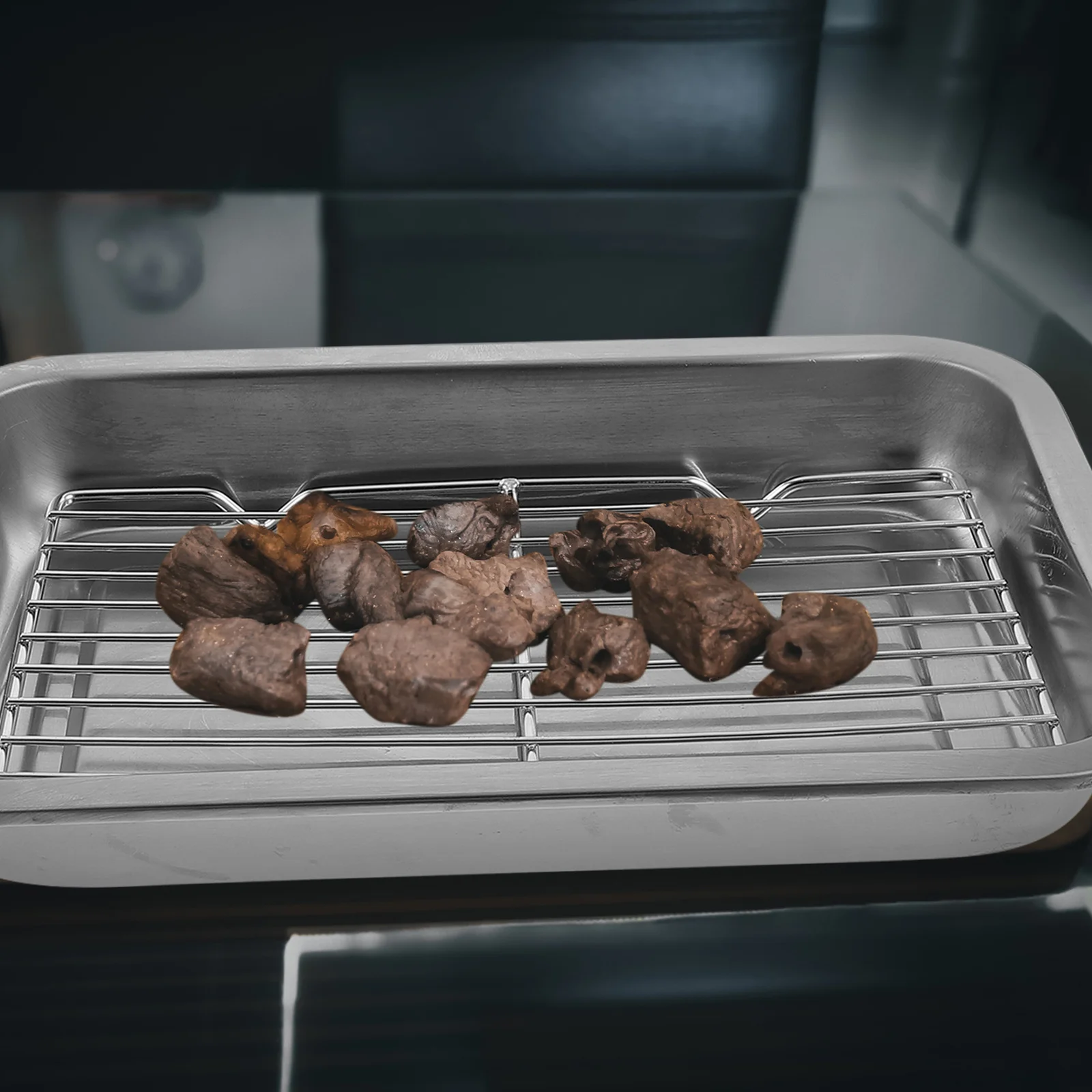 Stainless Steel Cooling Rack, Multi-Purpose Baking Bbq Strainer Grid, Kitchen Drain Rack, Portable Roasting Grill For Home
Stainless Steel Cooling Rack, Multi-Purpose Baking Bbq Strainer Grid, Kitchen Drain Rack, Portable Roasting Grill For Home