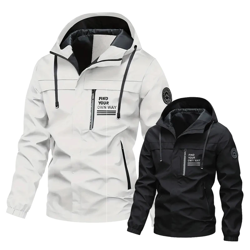 MASSGORULE Spring Autumn Men's Fashion Casual Jacket Men Zipper Solid Coat Windproof Hooded Jacket Outdoor Fishing Hiking Jacket
MASSGORULE Spring Autumn Men's Fashion Casual Jacket Men Zipper Solid Coat Windproof Hooded Jacket Outdoor Fishing Hiking Jacket