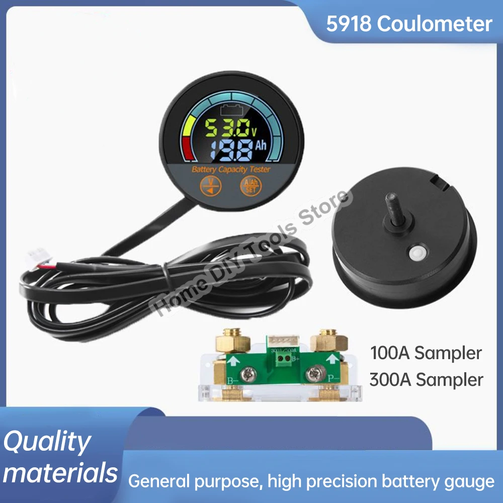 DC8V-100V Battery Monitor with Shunt Voltage Current Capacity Tester Waterproof RV Auto Motor Boat Battery Meter Coulomb Meter
DC8V-100V Battery Monitor with Shunt Voltage Current Capacity Tester Waterproof RV Auto Motor Boat Battery Meter Coulomb Meter