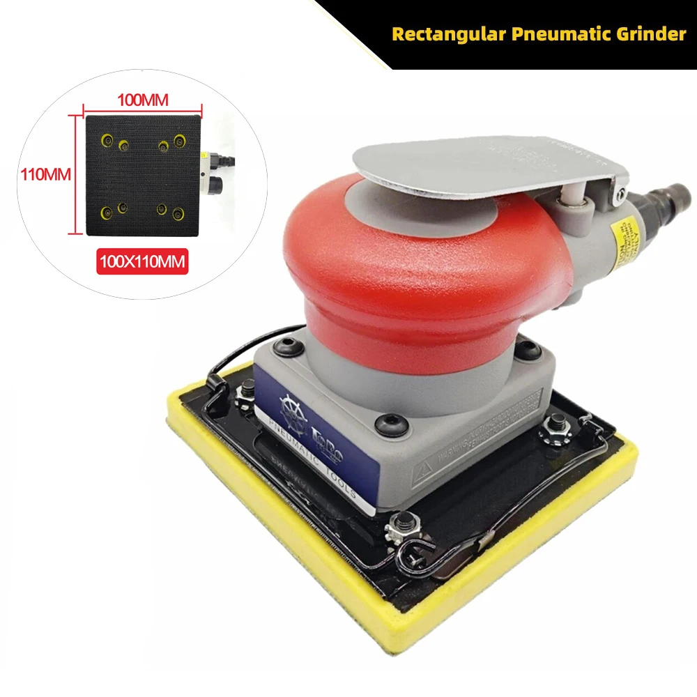 Pneumatic Grinder Sander Alloy Steel Air Squares Sanding Machine Dry Sponge Sandpaper Machines for Wood Car Polishing 100x100mm
Pneumatic Grinder Sander Alloy Steel Air Squares Sanding Machine Dry Sponge Sandpaper Machines for Wood Car Polishing 100x100mm
