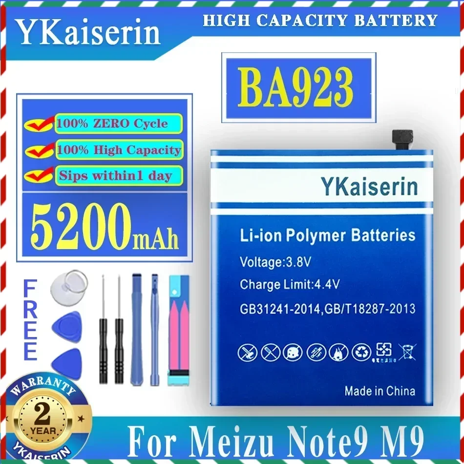 Аккумулятор BA923 емкостью 5200 мАч для Meizu Note 9 Note9 M9 Batteria + номер отслеживания
Аккумулятор BA923 емкостью 5200 мАч для Meizu Note 9 Note9 M9 Batteria + номер отслеживания
