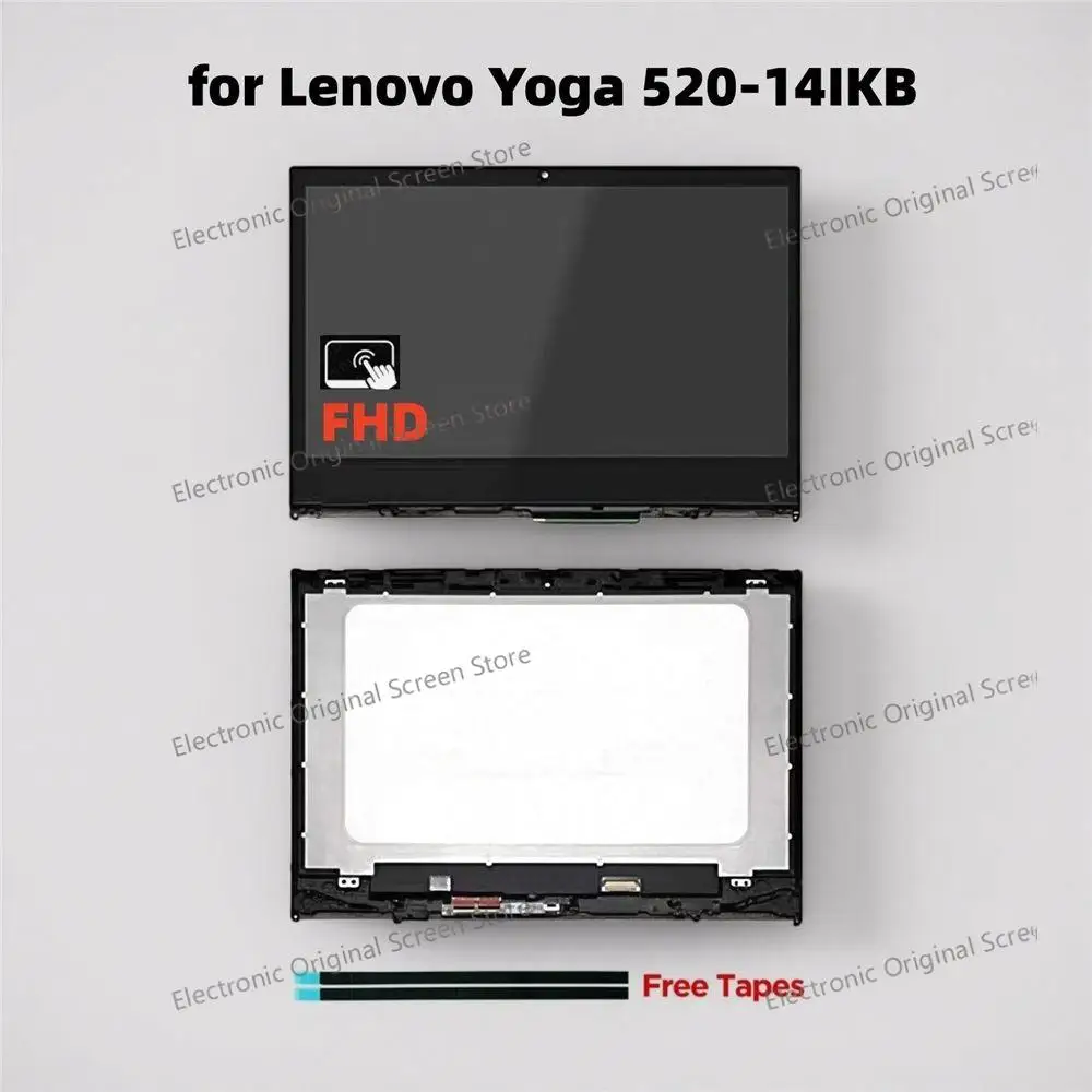 14" LCD Touch Screen Digitizer Assembly with Bezel for Lenovo Yoga 520-14IKB 5D10N45602 5D10M42869
14" LCD Touch Screen Digitizer Assembly with Bezel for Lenovo Yoga 520-14IKB 5D10N45602 5D10M42869