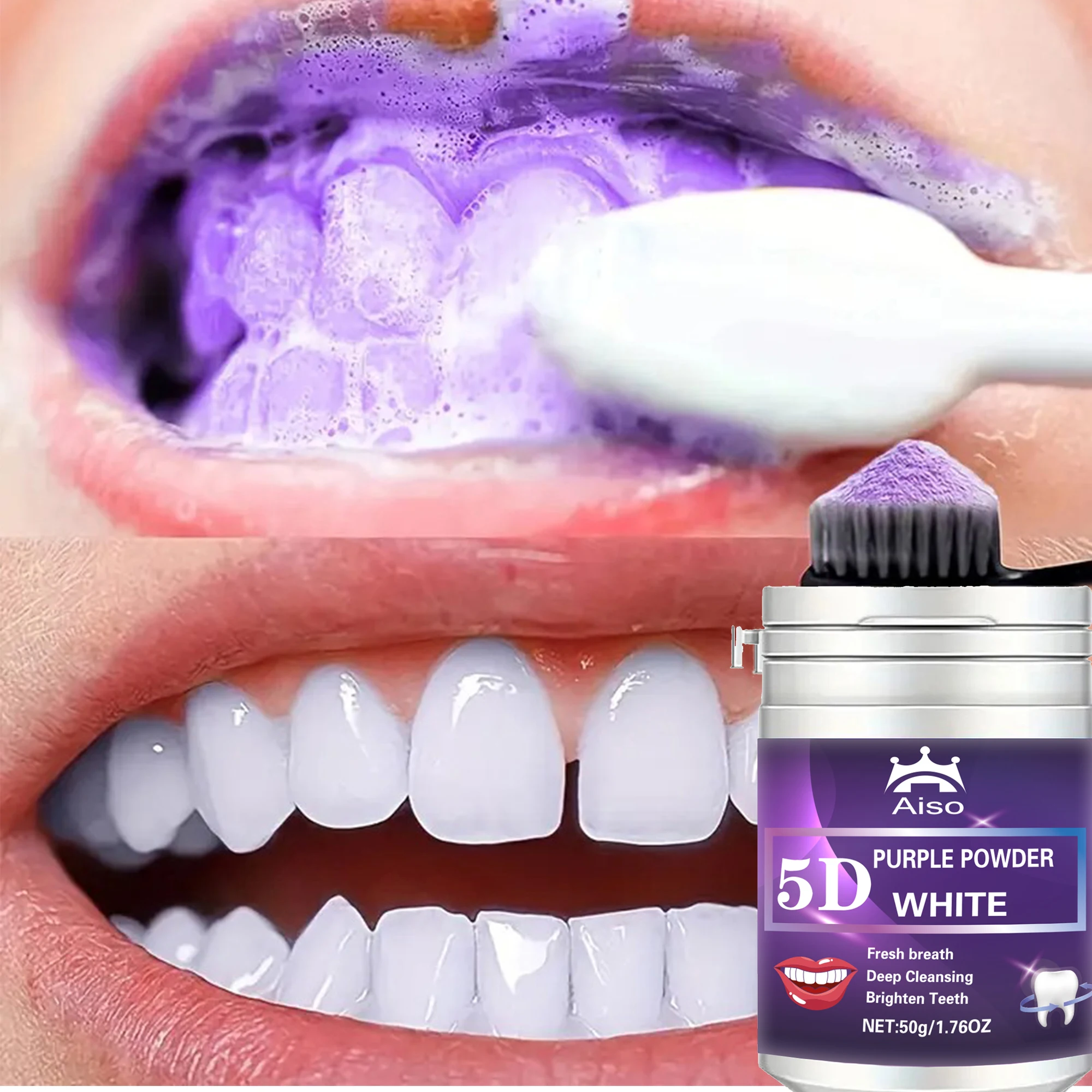 1PCS Pearl Whitening Tooth Powder, Teeth Whitening Agent, Makes Oral Care Fresher, Business Trip, Travel Essential 1.76OZ
1PCS Pearl Whitening Tooth Powder, Teeth Whitening Agent, Makes Oral Care Fresher, Business Trip, Travel Essential 1.76OZ