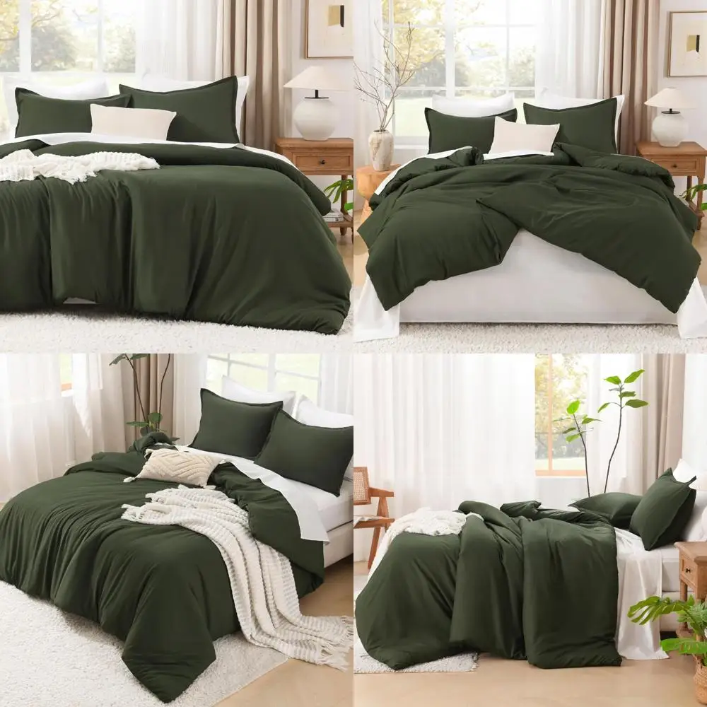 Olive Green Light Weight Oversized King Size Comforter Set, 128x120 Inches, 3-Piece All Season Bedding Ensemble
Olive Green Light Weight Oversized King Size Comforter Set, 128x120 Inches, 3-Piece All Season Bedding Ensemble