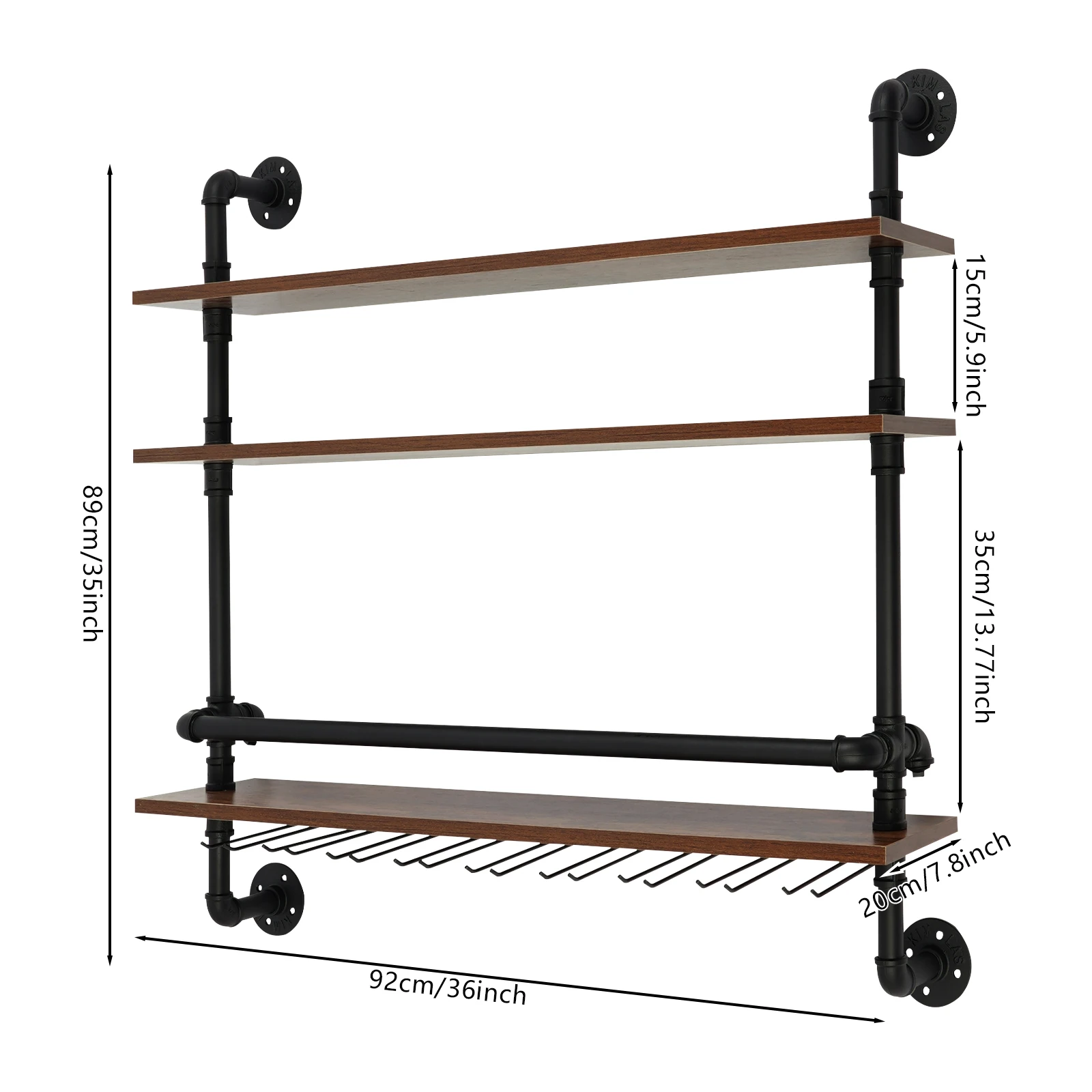 3-уровневая промышленная металлическая полка, настенная стойка, стеллаж для хранения вина, с держателем для стекла, многофункциональная плавающая полка для бара
3-уровневая промышленная металлическая полка, настенная стойка, стеллаж для хранения вина, с держателем для стекла, многофункциональная плавающая полка для бара