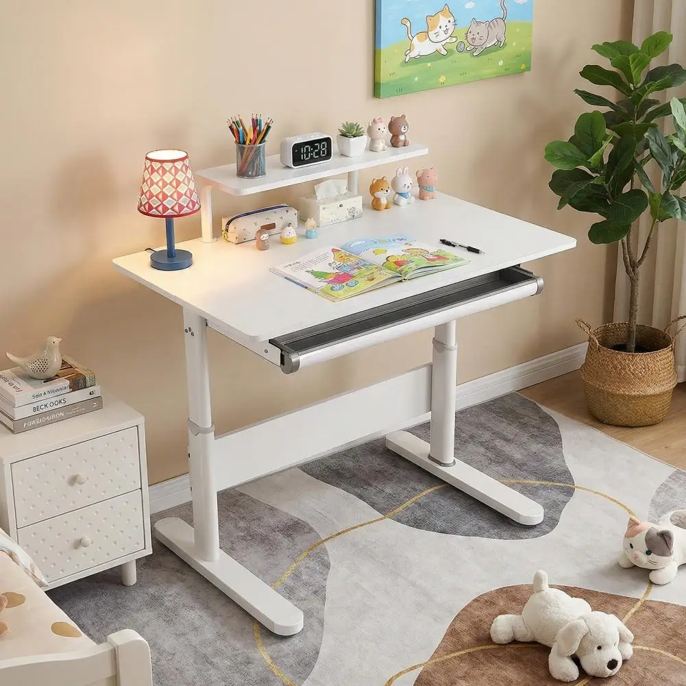 Child Computer Desk with Bookshelf Hutch, 39 Inch Wide Kids Desk, Adjustable Height, for Home School Use for Boys Girls
Child Computer Desk with Bookshelf Hutch, 39 Inch Wide Kids Desk, Adjustable Height, for Home School Use for Boys Girls