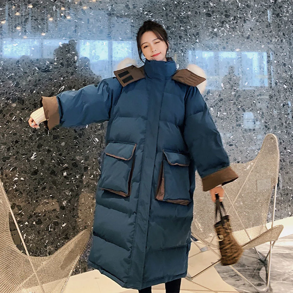 2024 Winter New Parkas For Women Mid Length Hooded Fur Collar Down Cotton Jacket Women Loose Warm Fashion Snow Coats Female Tops
2024 Winter New Parkas For Women Mid Length Hooded Fur Collar Down Cotton Jacket Women Loose Warm Fashion Snow Coats Female Tops