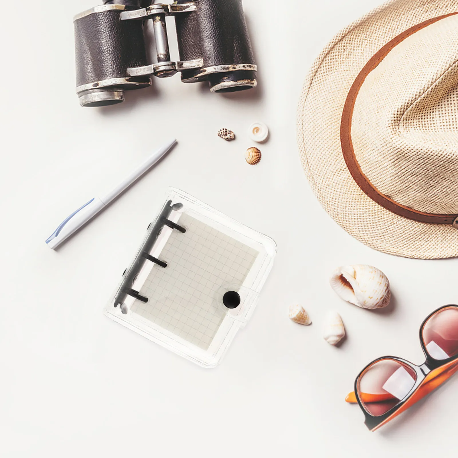 1Set Transparent PVC Mini Memo Book Small Loose Coil Notepad Lightweight Compact Simple Stylish Creative Notebook for Students