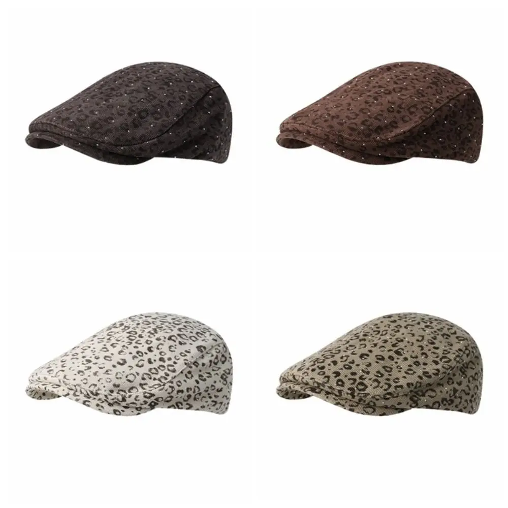 Vintage Rhinestone Leopard Print Beret Flat Y2k Leopard Newsboy Cap American Style Versatile Forward Hat Spicy Girls
Vintage Rhinestone Leopard Print Beret Flat Y2k Leopard Newsboy Cap American Style Versatile Forward Hat Spicy Girls