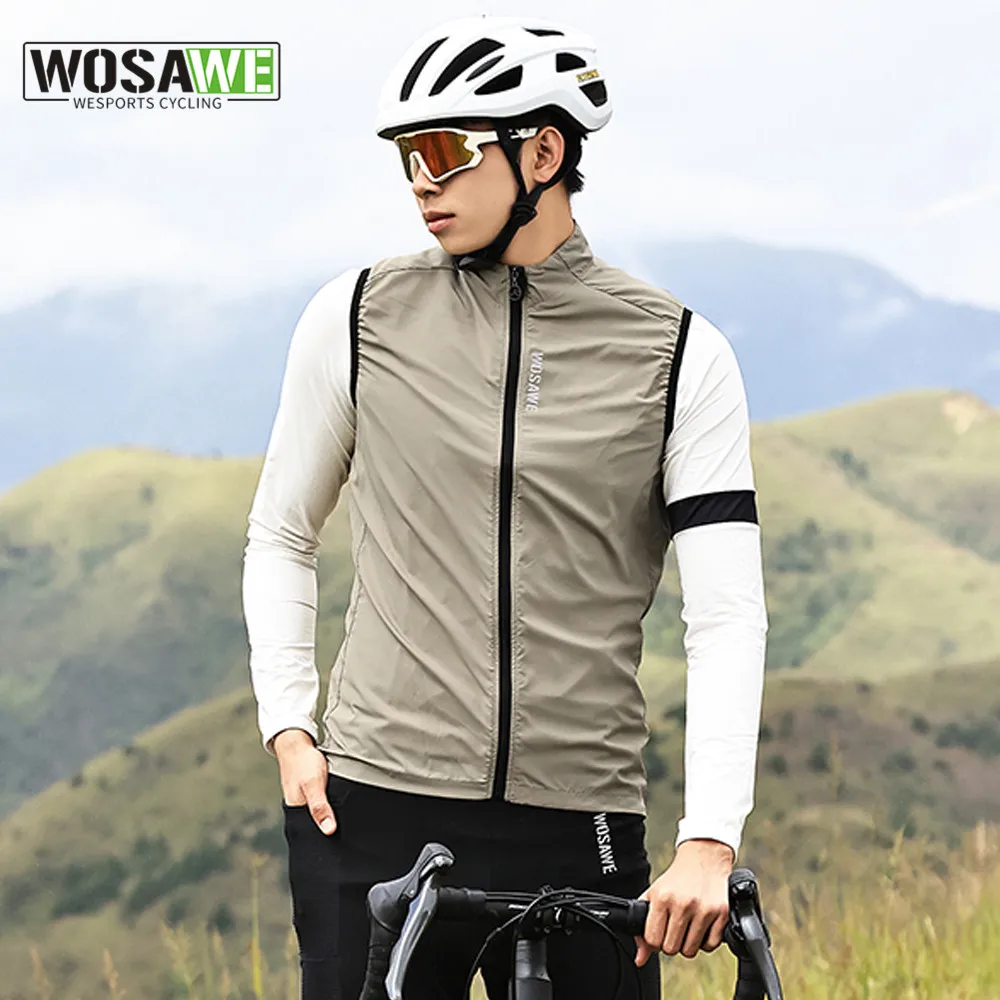 WOSAWE Men Cycling Jackets Summer Sleeveless Cycling Vest Bicycle Wear Clothes MTB Road Bike Tops Racing Gilet Ropa Ciclismo
WOSAWE Men Cycling Jackets Summer Sleeveless Cycling Vest Bicycle Wear Clothes MTB Road Bike Tops Racing Gilet Ropa Ciclismo