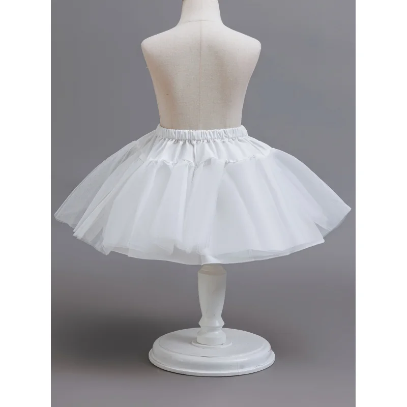 Girls Puffy Petticoat Slip, White 2-Layer Stiff Tulle Crinoline Underskirt Flower Girl Party Dresses, Elastic Waist, Sizes A
Girls Puffy Petticoat Slip, White 2-Layer Stiff Tulle Crinoline Underskirt Flower Girl Party Dresses, Elastic Waist, Sizes A