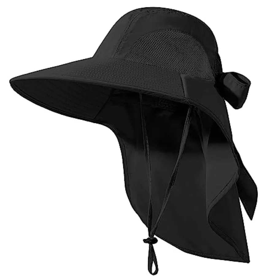 Womens Sun Hat UV Protection, Foldable Waterproof Wide Brim Bucket Hats with Neck Flap for Summer Beach Fishing Hiking
Womens Sun Hat UV Protection, Foldable Waterproof Wide Brim Bucket Hats with Neck Flap for Summer Beach Fishing Hiking