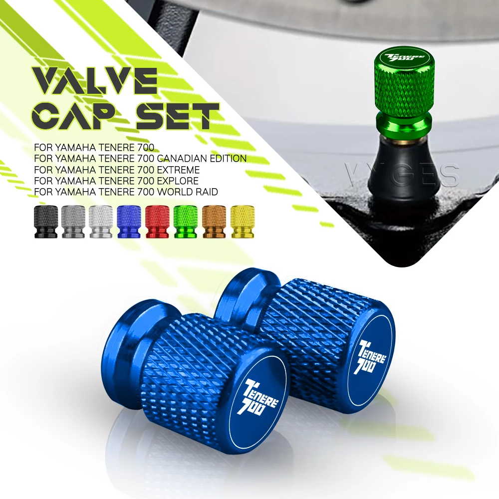 For Yamaha Tenere 700 Canadian Edition Extreme Explore World Raid Tenere700 Tire Valve Caps Wheel Tyre Cover CNC Aluminum Alloy
For Yamaha Tenere 700 Canadian Edition Extreme Explore World Raid Tenere700 Tire Valve Caps Wheel Tyre Cover CNC Aluminum Alloy