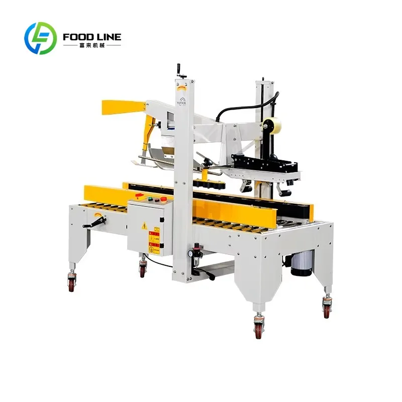 Customized High Efficiency Automatic Flaps Folding Carton Tape Sealer for Logistics Warehouse Shipping Packaging Use
Customized High Efficiency Automatic Flaps Folding Carton Tape Sealer for Logistics Warehouse Shipping Packaging Use