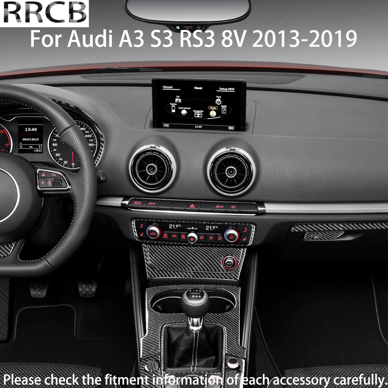 For Audi A3 S3 RS3 8V 2013-2019 Carbon Fiber Window Lift Gear Shift Air Conditioner Decorative Accessories Interior Stickers
For Audi A3 S3 RS3 8V 2013-2019 Carbon Fiber Window Lift Gear Shift Air Conditioner Decorative Accessories Interior Stickers