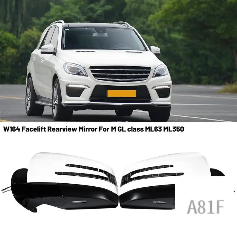Left Side Electric Folding Rearview Mirror For Mercedes-Benz W164 Facelift ML GL Class ML63 ML350 ML300 GL450 White Replacement
Left Side Electric Folding Rearview Mirror For Mercedes-Benz W164 Facelift ML GL Class ML63 ML350 ML300 GL450 White Replacement