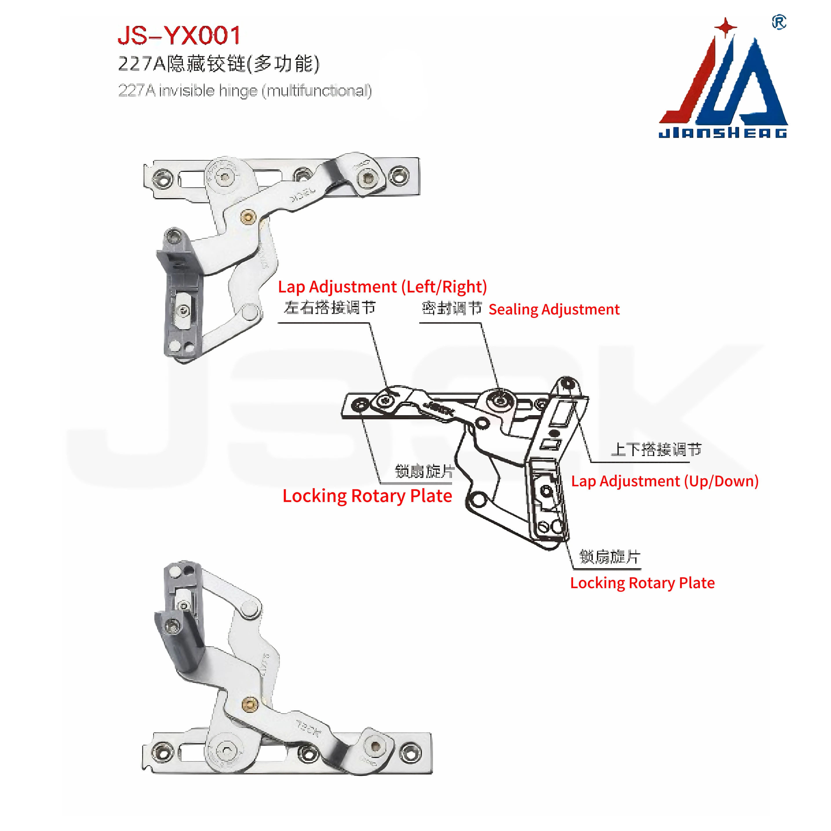 Invisible Door Hinge Multifunctional 304 Stainless Steel Concealed Hinge, 180° Adjustable Euro Groove Hinge for Window Hardware
Invisible Door Hinge Multifunctional 304 Stainless Steel Concealed Hinge, 180° Adjustable Euro Groove Hinge for Window Hardware