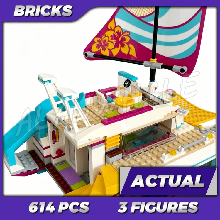614pcs Friends Sunshine Catamaran Yacht Sea Ship Boat 10760 Bricks Building Kits Little Girls toys Bricks Compatible with
614pcs Friends Sunshine Catamaran Yacht Sea Ship Boat 10760 Bricks Building Kits Little Girls toys Bricks Compatible with