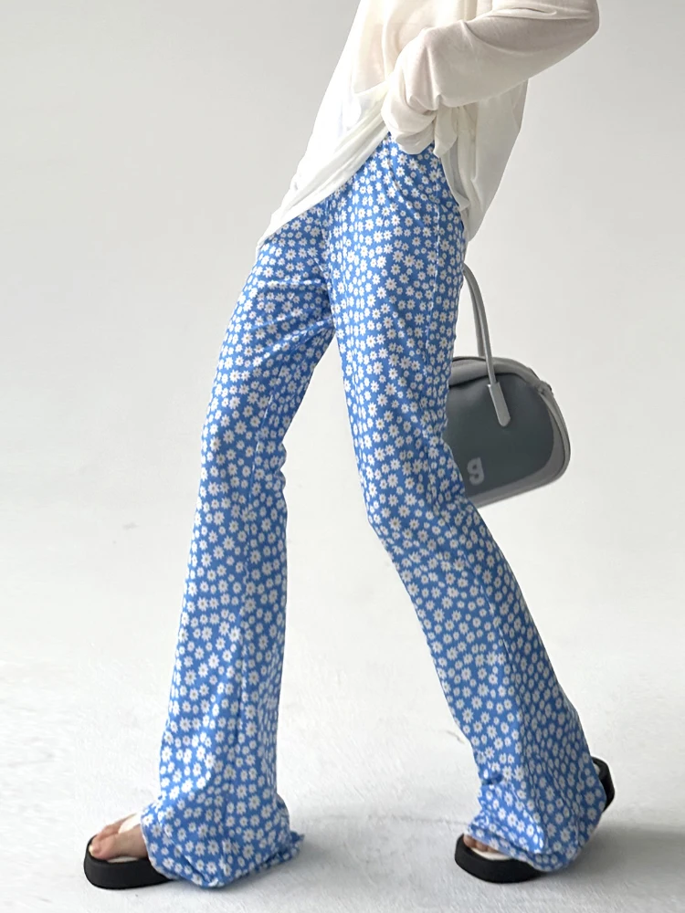 Women Print High Elastic Tight High Waist Pants Flared Pants Niche Design Casual Pants Spring Summer Street Retro Floral Pants
Women Print High Elastic Tight High Waist Pants Flared Pants Niche Design Casual Pants Spring Summer Street Retro Floral Pants