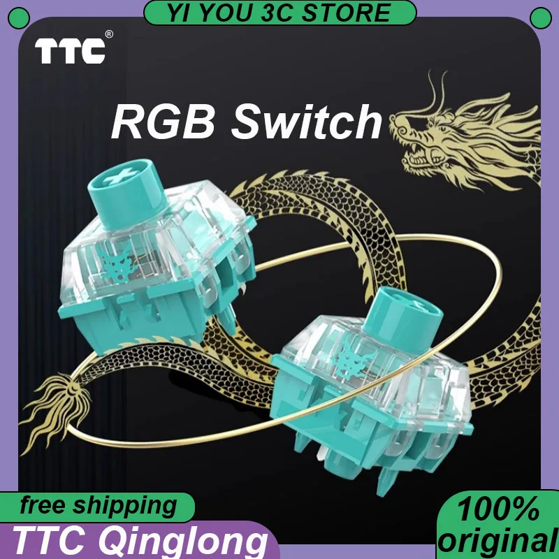 TTC Qinglong Switch RGB 1.08mm Quick Trigger Mechanical Keyboard Esports Switch Smooth Customized Dragon Element PC Gaming
TTC Qinglong Switch RGB 1.08mm Quick Trigger Mechanical Keyboard Esports Switch Smooth Customized Dragon Element PC Gaming