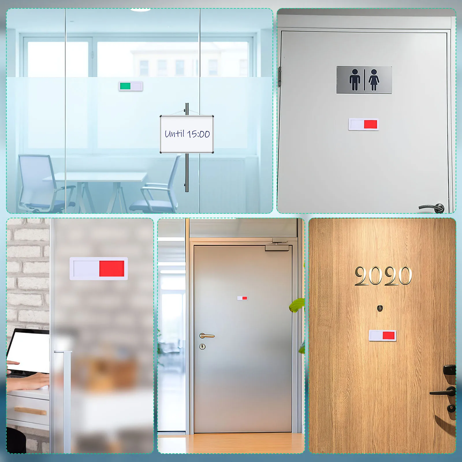 4Pcs Door Sign Indicator Square Slide Office Vacant Occupied Bathroom Meeting Room Privacy Status Label for Office Home Use
4Pcs Door Sign Indicator Square Slide Office Vacant Occupied Bathroom Meeting Room Privacy Status Label for Office Home Use
