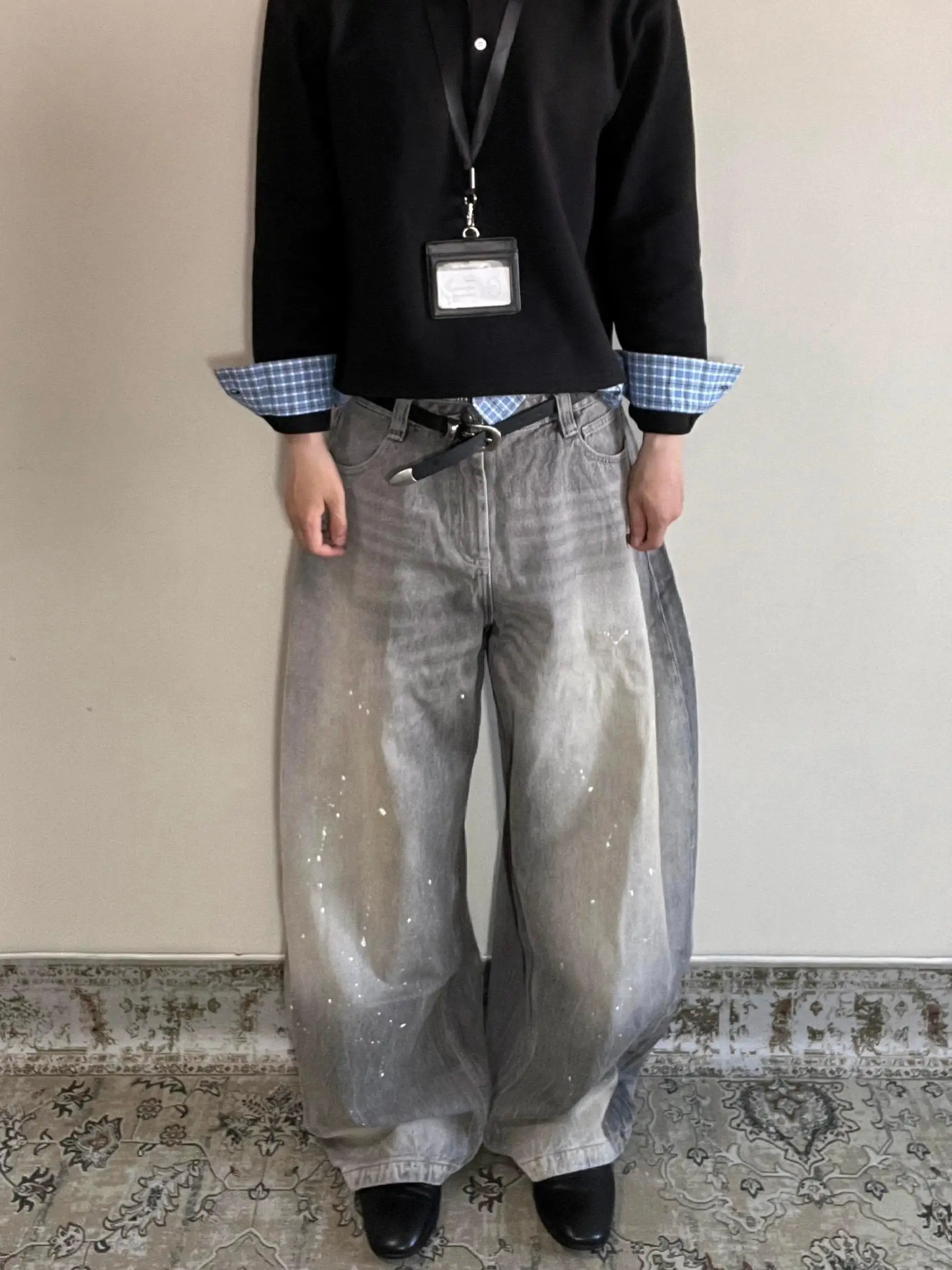 Cleanfit Vintage Waed Men's Loose Wide Leg Jeans Knife Design Casual Straight Leg Trousers mid Waist Zipper Fly
Cleanfit Vintage Waed Men's Loose Wide Leg Jeans Knife Design Casual Straight Leg Trousers mid Waist Zipper Fly